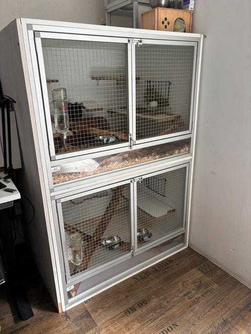 Groot knaagdierhok / chinchillakooi – 102x79x146 cm, Dieren en Toebehoren, Knaagdieren en Konijnen | Hokken en Kooien, Gebruikt