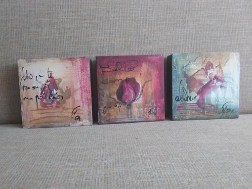 Drie werken van Gemma LeyS, Antiek en Kunst, Kunst | Schilderijen | Abstract, Ophalen of Verzenden
