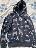 H&M Blauwe Dieren Hoodie Maat 134, Ophalen of Verzenden, Gebruikt, Jongen of Meisje