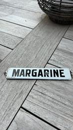 Emaille bordje Margarine boter, Ophalen of Verzenden