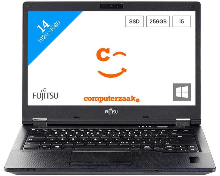 Fujitsu LifeBook E549/Intel Core i5 1.60GHz/8GB/256GB SSD/Wi, Computers en Software, Windows Laptops, Refurbished, 14 inch, SSD