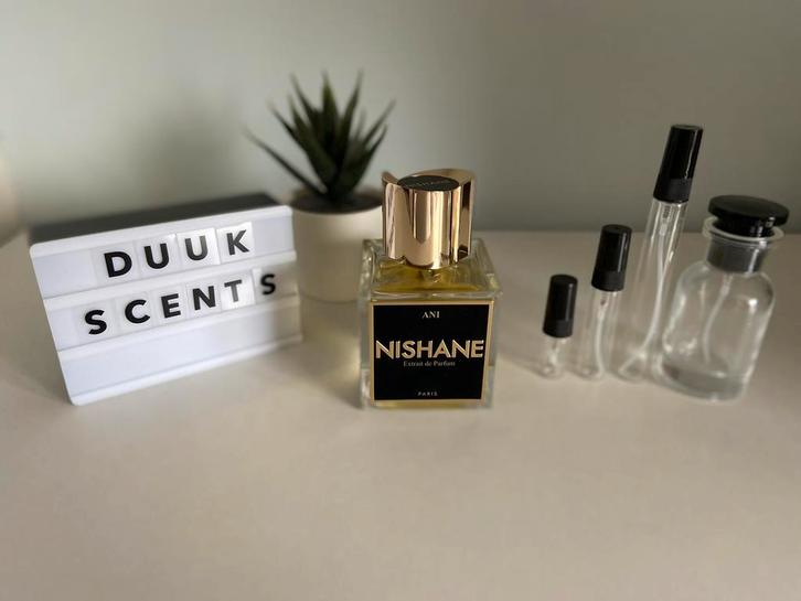 Nishane Ani tester/sample/decant, Sieraden, Tassen en Uiterlijk, Uiterlijk | Parfum, Nieuw, Ophalen