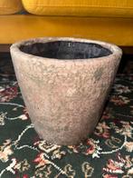 Bloempot - 22cm hoog, 20cm diameter, Rond, Binnen, Ophalen of Verzenden, Zo goed als nieuw