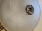 Vintage plafondlamp met bronzen rand, Huis en Inrichting, Lampen | Plafondlampen, Heikant 21 Kaatsheuvel, Belle Vieille Brocante