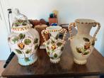 Vintage Kaststel Met De Hand Beschilderd, Ophalen of Verzenden