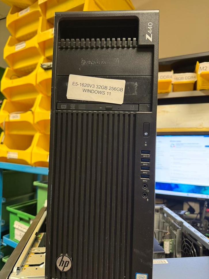 HP Z440 Intel Xeon E5-1620 v3 32GB 256GB SSD W11PRO, Computers en Software, Desktop Pc's, Gebruikt, 3 tot 4 Ghz, SSD, 32 GB, Met videokaart