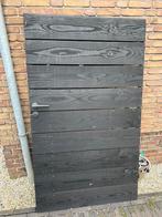 Poortdeur met slot en duimen, Gebruikt, Ophalen of Verzenden, Minder dan 3 meter, Hout