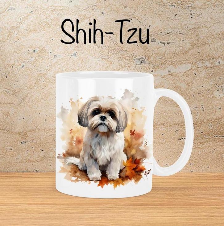 Shih-Tzu Herfstmok, Huis en Inrichting, Keuken | Servies, Nieuw, Kop(pen) en/of Schotel(s), Overige stijlen, Ophalen of Verzenden
