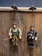 Twee oude marionetten poppetjes, Antiek en Kunst, Antiek | Speelgoed, Ophalen of Verzenden