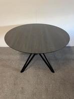 Ronde eettafel HPL eiken antraciet 120cm, Rond, Ophalen of Verzenden, Zo goed als nieuw, Vijf personen of meer