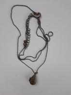 Ketting met medaillon, Ophalen of Verzenden, Zilver, Overige materialen