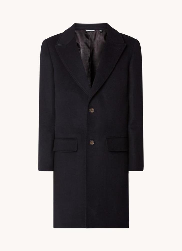 🧥Nieuw: Ted Baker Wilding, wollen jas >58% KORTING🏷️€160,-, Kleding | Heren, Jassen | Winter, Nieuw, Overige maten, Blauw, Ophalen of Verzenden