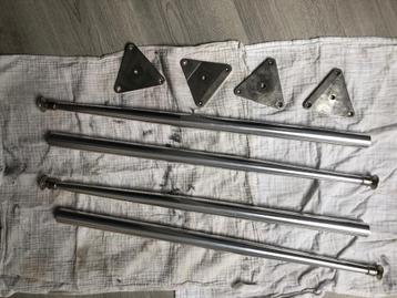 mellotron memotron wurlitzer rhodes legs - complete set beschikbaar voor biedingen