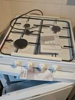 Pelgrim PK454 wit 4-pits gaskookplaat met glasplaat, Ophalen, Gebruikt, Minder dan 85 cm, 4 kookzones