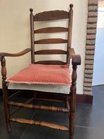 Brocante Houten Stoel met Armleuningen, Antiek en Kunst, Ophalen