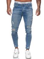 SALES! 8004 Skinny blauwe stretch jeans maat 33, Kleding | Heren, Nieuw, Blauw, Ophalen of Verzenden, W33 - W34 (confectie 48/50)