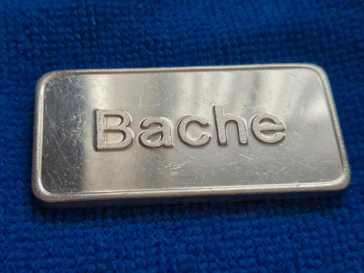 Hunt Brothers: 1 oz Vintage Silver "Bache" Bar. Zilverbaar., Postzegels en Munten, Edelmetalen en Baren, Zilver, Ophalen of Verzenden