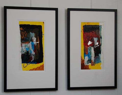 2 Luik schilderijen van kunstenaar Julles., Huis en Inrichting, Woonaccessoires | Schilderijen, Tekeningen en Foto's, Nieuw, Schilderij