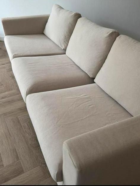 Ikea VIMLE 3-zits bank, kleur Hallarp Beige, Huis en Inrichting, Banken | Sofa's en Chaises Longues, Zo goed als nieuw, Ophalen of Verzenden