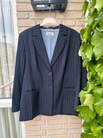 Delmod blazer | donkerblauw streep | maat 46, Blauw, Ophalen of Verzenden, Zo goed als nieuw, Maat 46/48 (XL) of groter