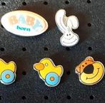 4x BABY BORN PIN-LOGO-EENDJE-BEERTJE-KONIJNTJE Alle 4 voor, Verzamelen, Speldjes, Pins en Buttons, Verzenden, Nieuw, Speldje of Pin