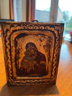 Byzantijnse Maria Icoon met Goud, Antiek en Kunst, Ophalen of Verzenden