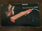 Jaren 70 oranje föhn hairstyling set Philips HP4116 in doos, Ophalen of Verzenden, Zo goed als nieuw, Föhn of Haardroger