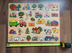 3 houten knopjes puzzels, 2 tot 4 jaar, 10 tot 50 stukjes, Ophalen of Verzenden, Zo goed als nieuw