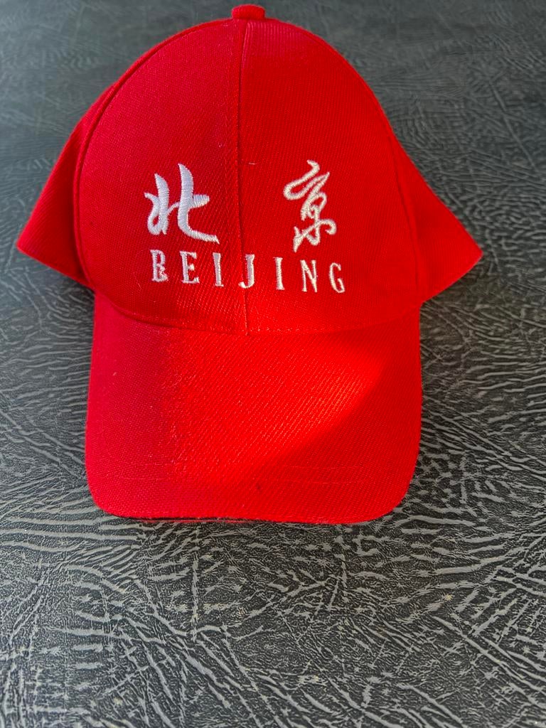 Rode Pet Beijing Olympische Spelen, Ophalen of Verzenden, Zo goed als nieuw, One size fits all, Pet