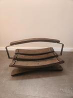 Vintage houtbak/krantenbak, Huis en Inrichting, Woonaccessoires | Krantenbakken en Lectuurbakken, Ophalen, Gebruikt