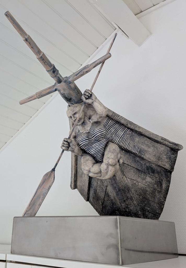 Tk heel bijzonder fraai groot kunstwerk van Johan van Hoof, Antiek en Kunst, Kunst | Beelden en Houtsnijwerken, Ophalen