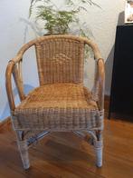 Rieten stoeltje, Ophalen, Gebruikt, Bruin, Eén