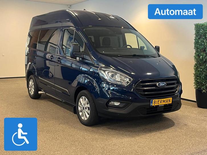 Ford Transit Custom L1H2 Rolstoelbus Automaat, Auto's, Bestelauto's, Bedrijf, Te koop, Aangepast voor mindervaliden, Boordcomputer