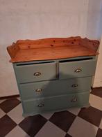 Olijfgroene commode met 4 lades, Ophalen of Verzenden