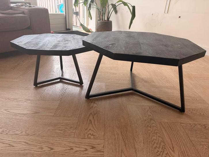 By-Boo Oxagon Bijzettafels - Gebruikt, Huis en Inrichting, Tafels | Bijzettafels, Gebruikt, Overige vormen, Minder dan 45 cm, Minder dan 55 cm
