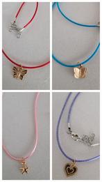 Mooie gekleurde kettingen koord kettingen, Sieraden, Tassen en Uiterlijk, Kettingen, Kunststof, Nieuw, Ophalen of Verzenden, Goud