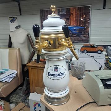 Biertap wit porseleinen biertap Krombacher beschikbaar voor biedingen