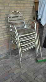 Sterke terras stoelen 4 stuks, Ophalen, Gebruikt, Hout