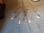Plafondlamp, 10 arms, matglas , zware kwaliteit, Huis en Inrichting, Ophalen of Verzenden, Zo goed als nieuw