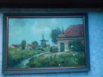 Fraai landschap met boerderij ect.(Breitner stijl), Antiek en Kunst, Kunst | Schilderijen | Klassiek, Verzenden