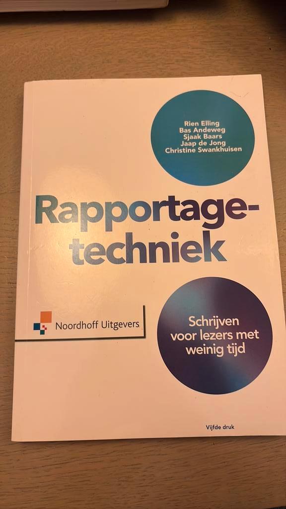 Jaap de Jong - Rapportagetechniek, Boeken, Wetenschap, Zo goed als nieuw, Sociale wetenschap, Ophalen of Verzenden
