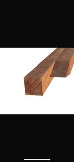 Hardhout palen, Tuin en Terras, Palen, Balken en Planken, Ophalen, Zo goed als nieuw, Palen, Hardhout