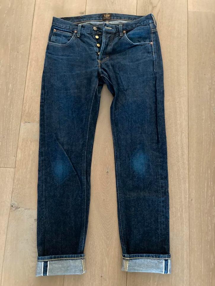 Lee rider 101s 13,75 OZ maat W31 L34, Kleding | Heren, Spijkerbroeken en Jeans, Zo goed als nieuw, Overige jeansmaten, Blauw, Ophalen of Verzenden