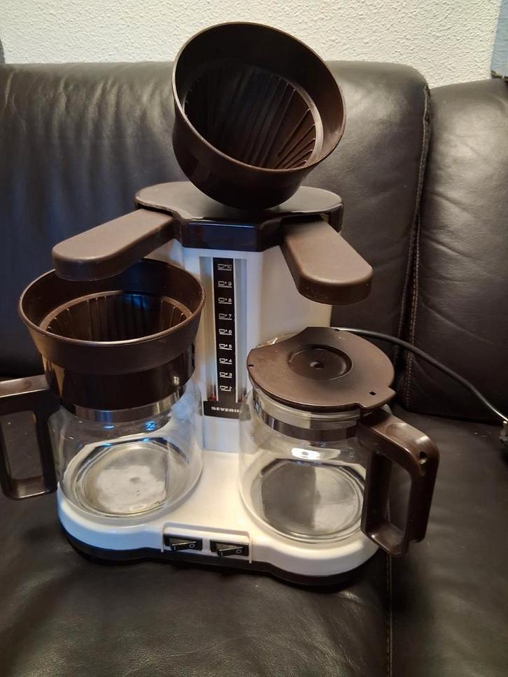 Vintage koffiezetapparaat Merk Severin 2 kannen, Witgoed en Apparatuur, Koffiezetapparaten, Zo goed als nieuw, Koffiemachine, Ophalen of Verzenden