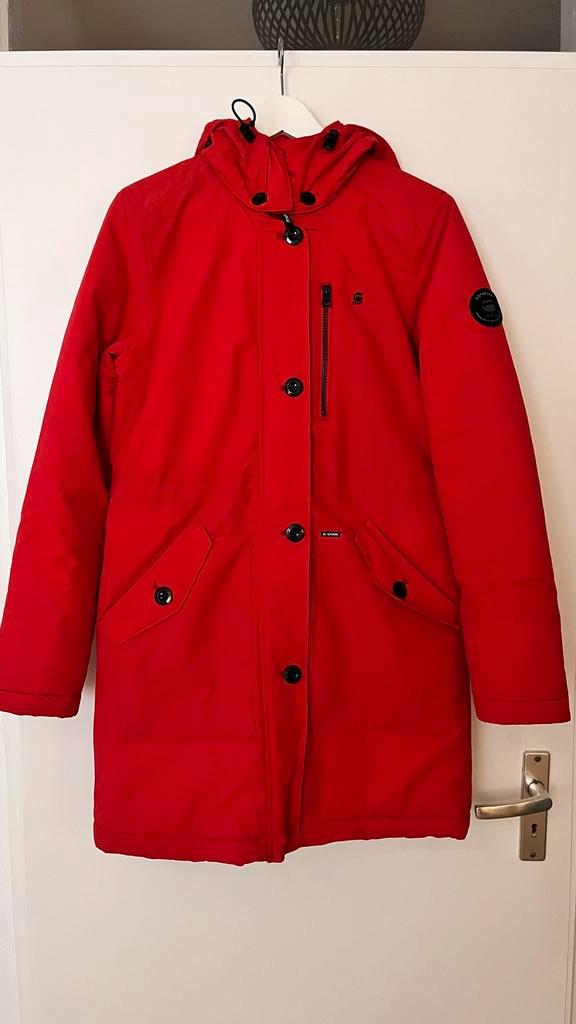 G-Star Dames Winterjas Maat S, Kleding | Dames, Jassen | Winter, Zo goed als nieuw, Maat 36 (S), Rood, Ophalen of Verzenden