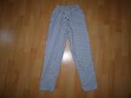 Blauw/wit gestreepte broek van C&A, maat 140 NIEUWSTAAT!, Broek, C&A, Meisje, Ophalen of Verzenden