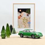 Porsche 911 RS Touring 1973 Groen/Zwart, 70-72 avenue de Bohlen 69120 Vaulx-en-Velin, Auto, Norev, Ophalen of Verzenden