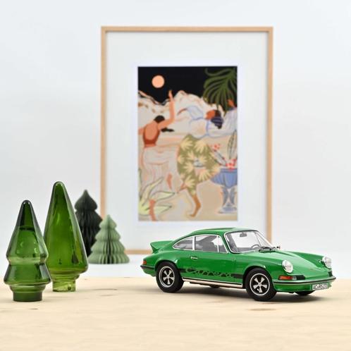 Porsche 911 RS Touring 1973 Groen/Zwart, Hobby en Vrije tijd, Modelauto's | 1:18, Nieuw, Auto, Norev, Ophalen of Verzenden