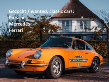 Porsche 911 Gezocht! Wanted!! Classic Porsche, Ferrari or Me beschikbaar voor biedingen