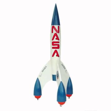 Rocket I - Polyester Handpainted - Hoogte 240 cm - Raket beschikbaar voor biedingen